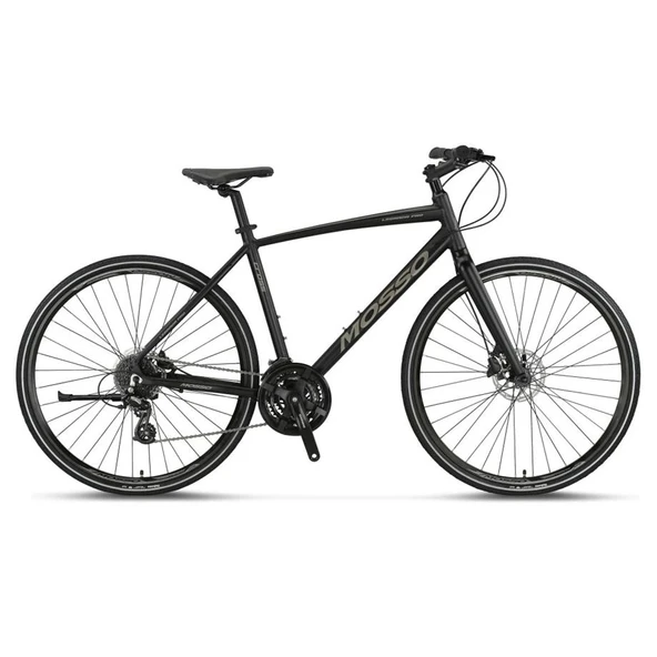 MOSSO LEGARDA-PRO-X24-MDM ERKEK ŞEHİR BİSİKLETİ 510H HD 28 JANT 24 VİTES SİYAH ANTRASİT - 1