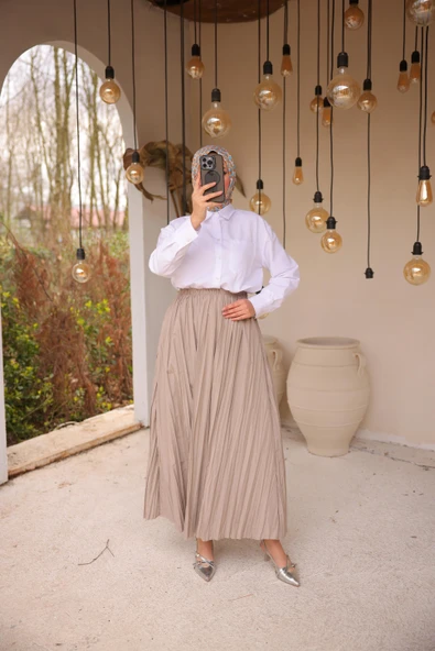 Etek - (Std-Std) - 71268 - Bej - 8