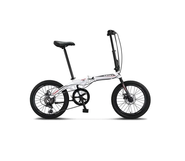 ÜMİT 2037 FOLDING-2D KATLANIR BİSİKLET 20 JANT 6 VİTES WHİTE SİLVER RED