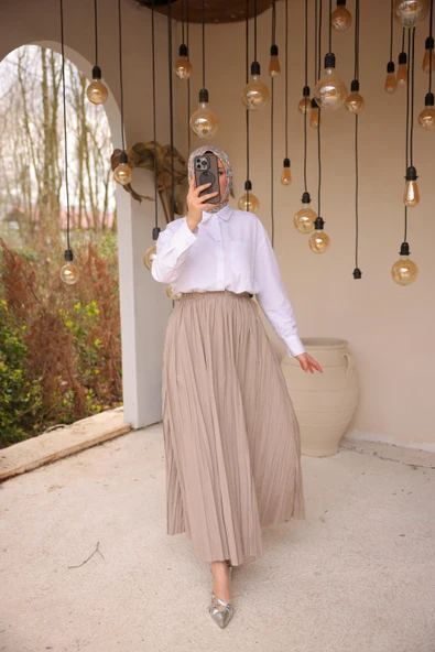 Etek - (Std-Std) - 71268 - Bej - 2