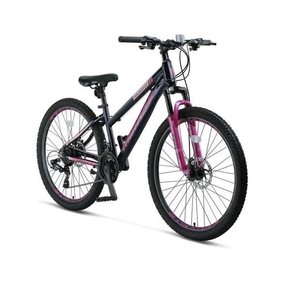 ÜMİT 2664 MIRAGE BAYAN DAĞ BİSİKLETİ 357H 2D 26 JANT 21 VİTES SİYAH PEMBE - 2