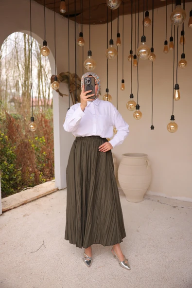 Etek - (Std-Std) - 71268 - Haki - 5