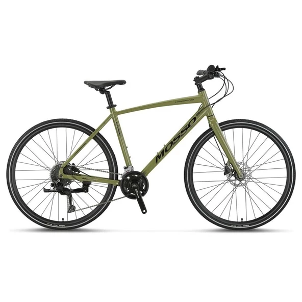 MOSSO LEGARDA-PRO-X18-MDM ERKEK ŞEHİR BİSİKLETİ 510H HD 28 JANT 18 VİTES YEŞİL SİYAH - 1
