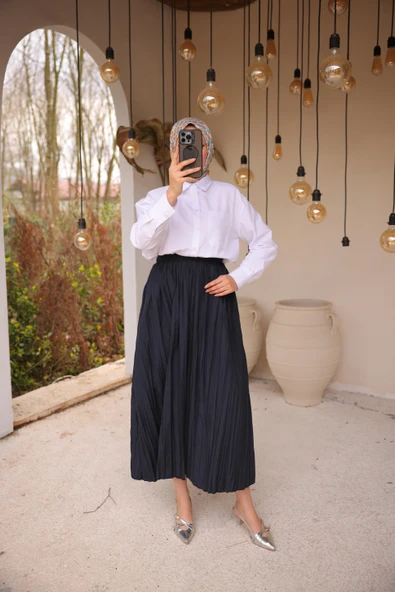 Etek - (Std-Std) - 71268 - Lacivert - Resim 7