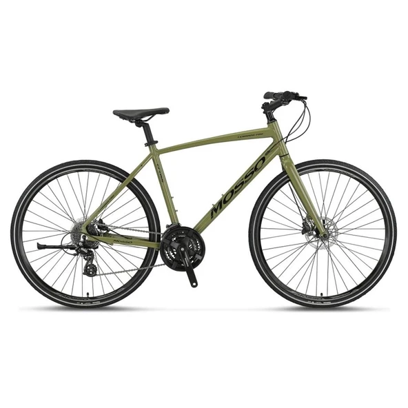 MOSSO LEGARDA-PRO-X24-MDM ERKEK ŞEHİR BİSİKLETİ 460H HD 28 JANT 24 VİTES YEŞİL SİYAH - 1