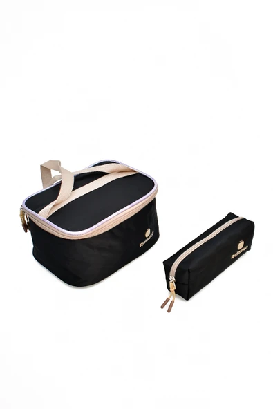 Elatae 3'lü İlkokul Çantası Seti Okul Çantası & Termal Beslenme Çantası & Kalemlik Siyah 1395 - Resim 3