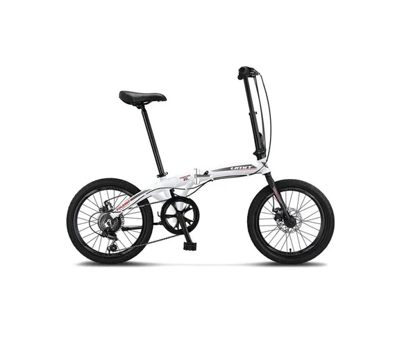 ÜMİT 2037 FOLDING-2D KATLANIR BİSİKLET 20 JANT 6 VİTES WHİTE SİLVER RED ürün görseli 1