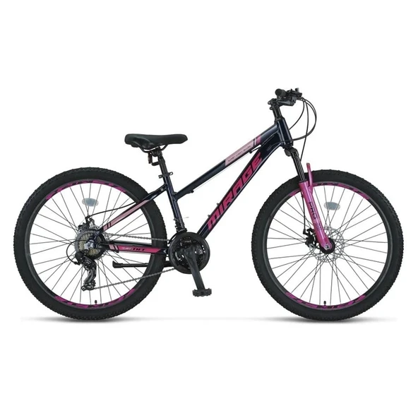 ÜMİT 2664 MIRAGE BAYAN DAĞ BİSİKLETİ 357H 2D 26 JANT 21 VİTES SİYAH PEMBE - 1