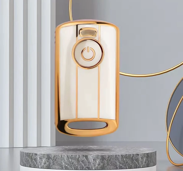 Yamaha Yeni Kasa 2021-22-23 Model Xmax 250 400 Tech Max Tricity Anahtar Kılıfı Beyaz-Gold ürün görseli