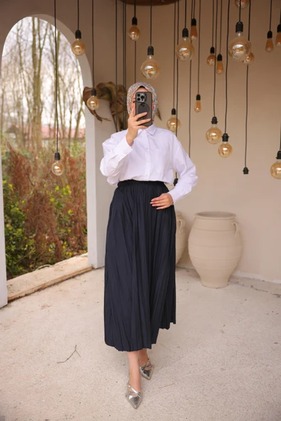 Etek - (Std-Std) - 71268 - Lacivert - Resim 6