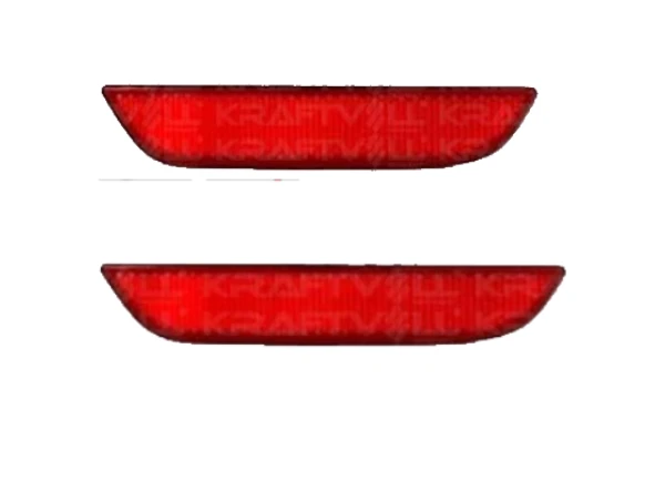 KRAFTVOLL Arka Tampon Reflektörü Sağ- Sol Takım Clio IV HB - 1