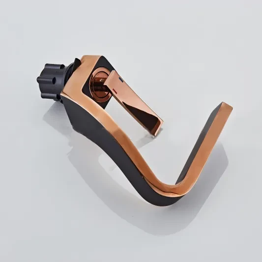 Flextail Pirinç Lüx Gold Rose Gold Siyah Şelale Banyo Lavabo Bataryası Musluk - 6