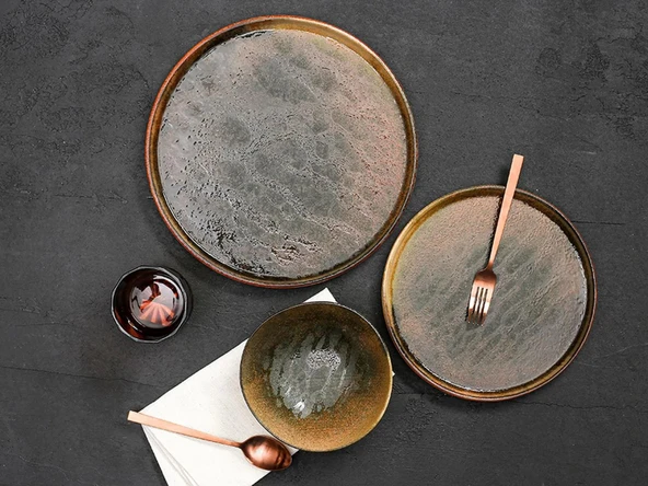 Porland Stoneware Genesis 3 Parça Tek Kişilik Yemek Takımı 04SWA000237 ürün görseli