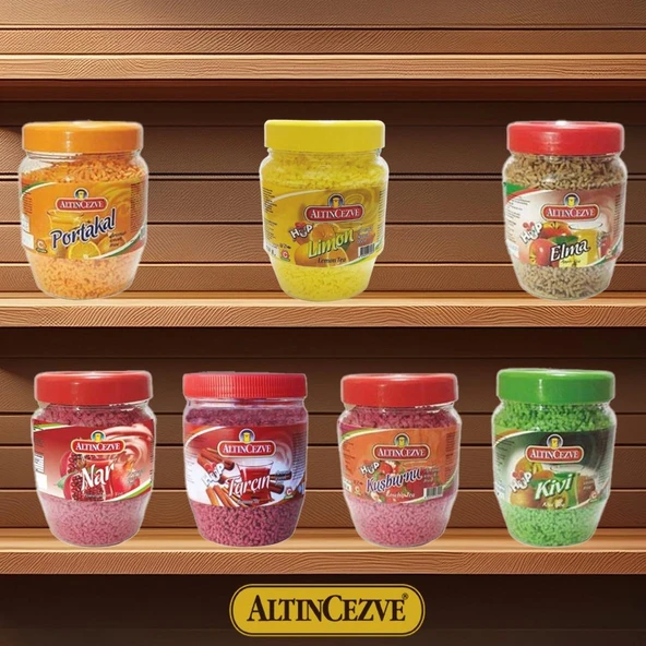 Altıncezve Granül Oralet 7'li Paket 300Gr x 7 Adet (Portakal,Limon,Kuşburnu,Kivi,Elma,Nar,Tarçın) ürün görseli 1