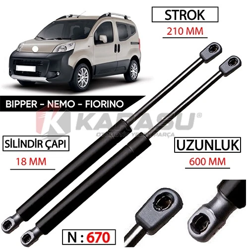 FİORİNO NEMO BİPPER BAGAJ AMORTİSÖR ürün görseli 1