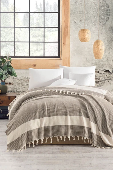 Çift Kişilik Yatak Pikesi Yatak Örtüsü Luna 200 x 230 Cm - 2