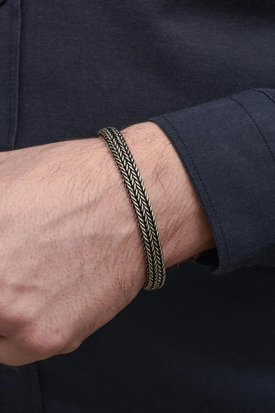 Cihan Modeli 925 Gümüş Bileklik Künye