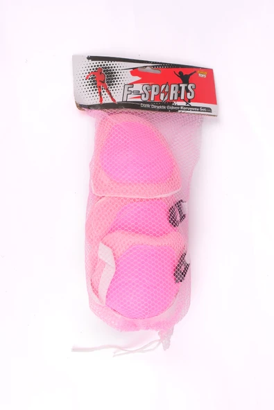 F-sports Dizlik Dirseklik Koruyucu Seti Pembe FR38811 - 5