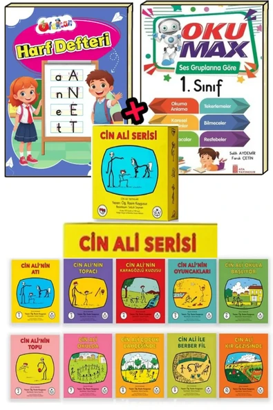 Ata Harf Defteri(ANETİL)oku Max Cin Ali Seti 10'lu ürün görseli 1