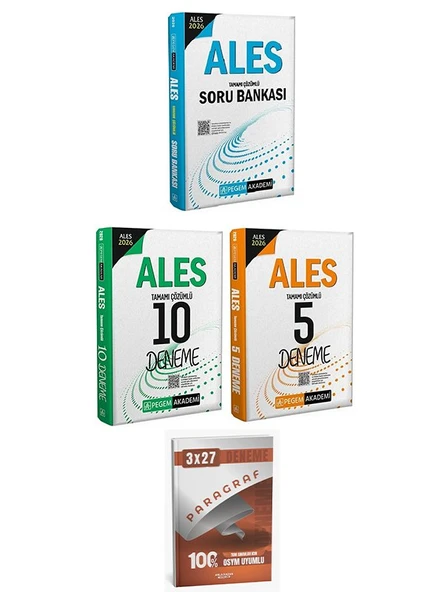 Pegem 2026 ALES Soru Bankası + 10+5 Deneme 3 lü Set AnlaKazan Paragraf ürün görseli