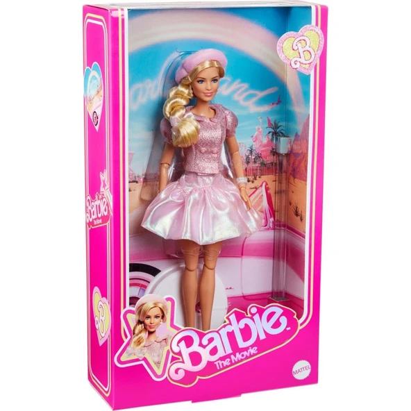 The Movie Pink Beret - Pink Puffy Elbise JBJ53 2025 - Resim 7