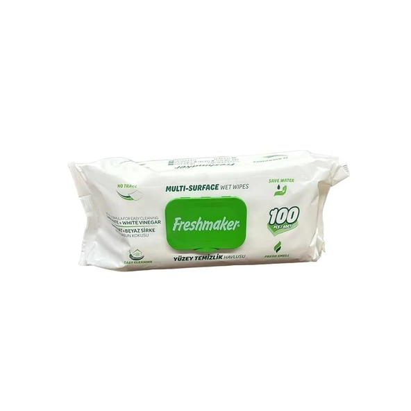 Freshmaker Karbonat ve Beyaz Sirke Katkılı Yüzey Temizlik Islak Havlusu - 100'lü 5 Paket - Resim 4
