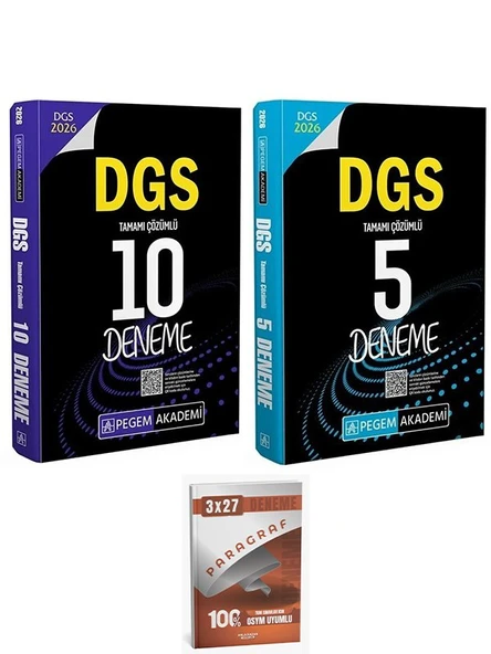 Pegem 2026 DGS 10+5 Deneme 2 li Set AnlaKazan Paragraf ürün görseli