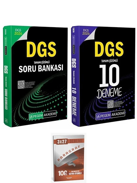 Pegem 2026 DGS Soru Bankası + 10 Deneme 2 li Set AnlaKazan Paragraf - 1