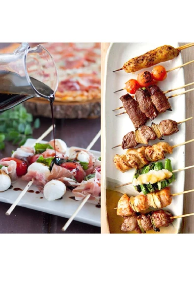 Dolphin Bambu Ahşap Çöp Şiş - Boy : 15 Cm. / En : 3mm - 100 Adetlik 10 Paket - Resim 3