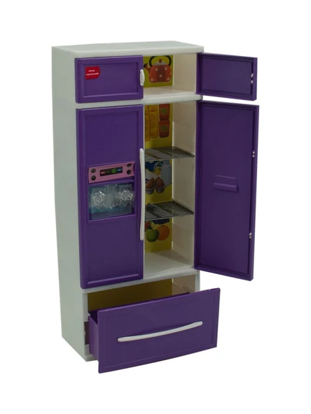 Karlar Ülkesi Oyuncak Buzdolabı Küçük Şef (Kapakları Açılır, Çekmeceli) 35CM ürün görseli 1