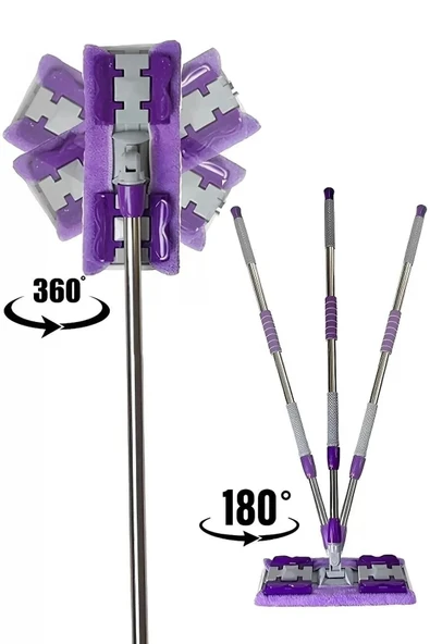 Dmr Mandallı Sihirli Mop Takımı + 3 Adet Freshmaker 50'li Mop Uyumlu Yer Temizlik Havlusu - Set - Resim 3
