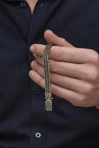 Cihan Modeli 925 Gümüş Bileklik Künye - 4