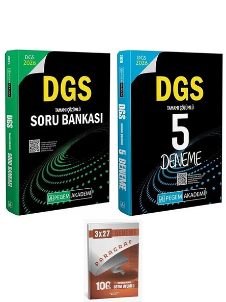 Pegem 2026 DGS Soru Bankası + 5 Deneme 2 li Set AnlaKazan Paragraf ürün görseli