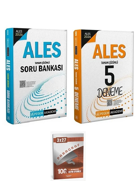 Pegem 2026 ALES Soru Bankası + 5 Deneme 2 li Set AnlaKazan Paragraf - 1