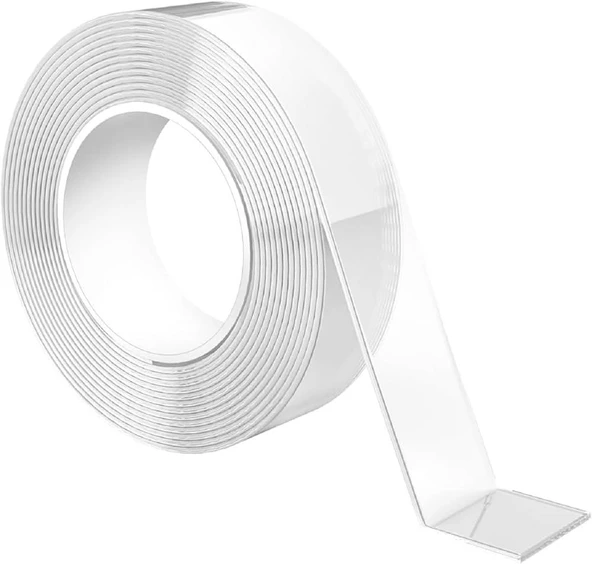 Çift Taraflı Şeffaf Bant - Halı Bandı - 30 mm x 3 Metre - 1 Adet ürün görseli 1