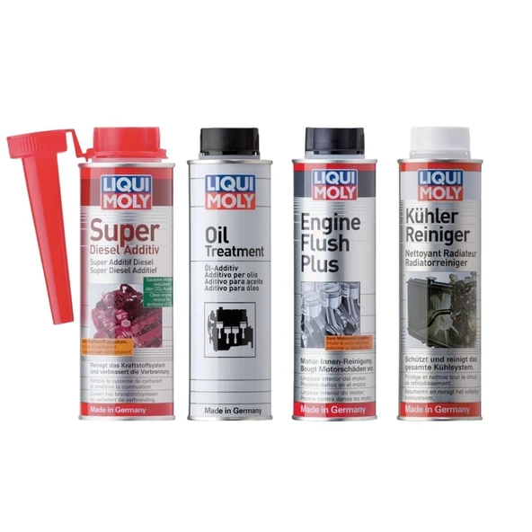 Liqui Moly Dizel Motor Bakım Kiti,Enjektör,Motor ve Radyatör Temizleme ve Yağ Bakım Seti 4'lü - 1