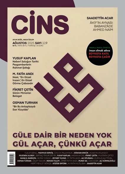 Cins Dergi 119.Sayı Ağustos 2025 ürün görseli 1