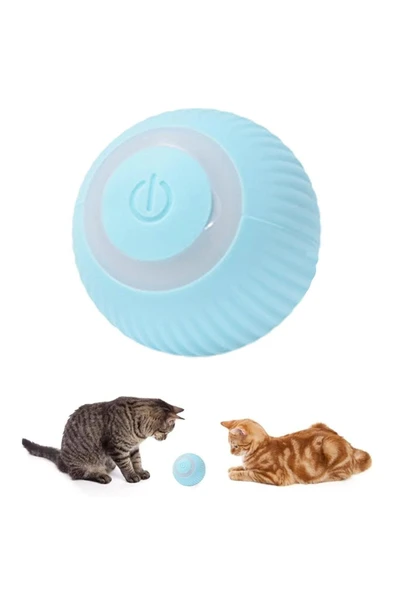 Akıllı Kedi Topu, Kendinden Hareketli Kedi Oyuncağı, Interaktif Kedi Köpek Topu, Kedi Topu - 3