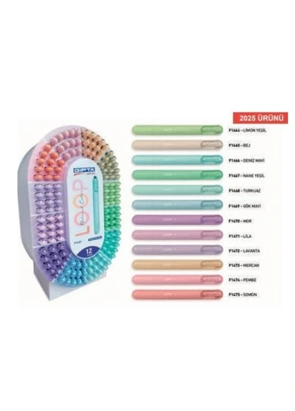 GIPTA LOOP PASTEL FOSFORLU MARKÖR MOR ürün görseli 1