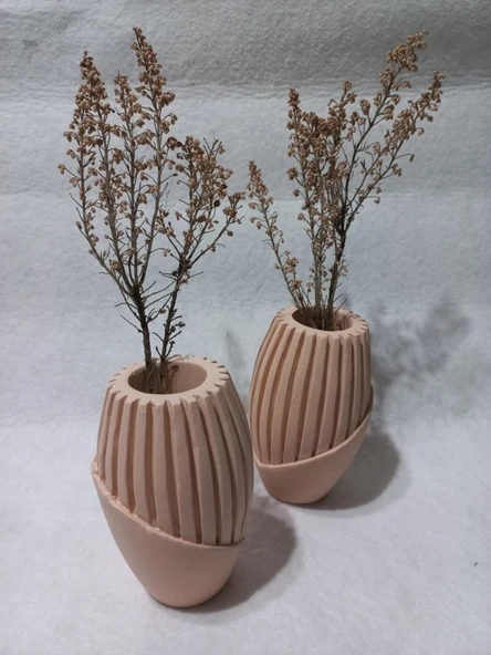 2 Lİ ISKANDİNAV PAMPAS VAZO RANDOM - Resim 3