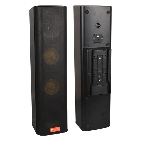 Magicvoice MV-28 2X13 CM 40 Watt Komütatörlü Hat Trafolu Siyah Dikey Sütun Hoparlör (Tekli Paket)