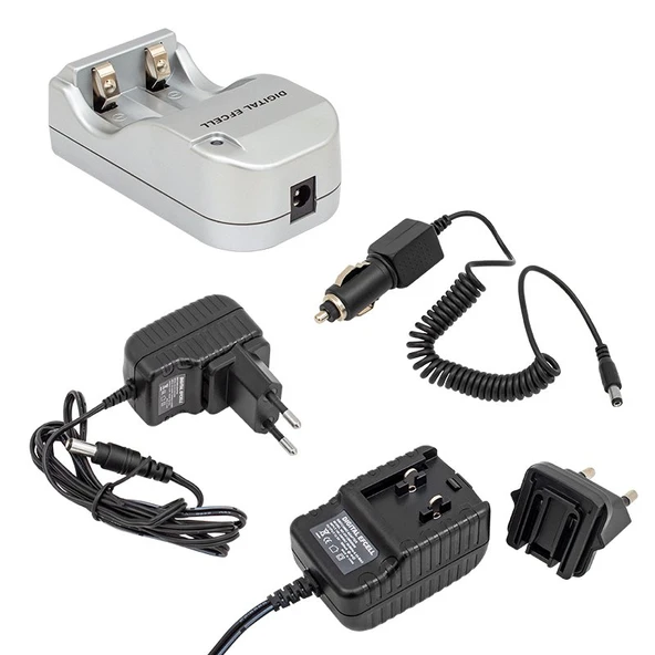 Digital Efcell 123A - 16340 - 17335 2’li Ev Ve Araç Pil Şarj Cihazı - Resim 2