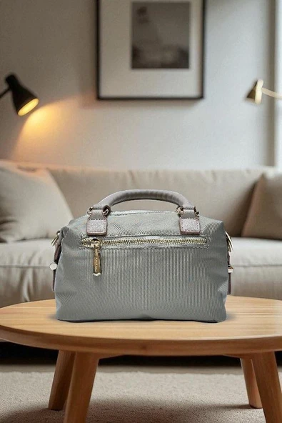 Levidor Saten Kumaş El Ve Kol Çantası Omuz Çantası VS.BLKT.0584 - Resim 4