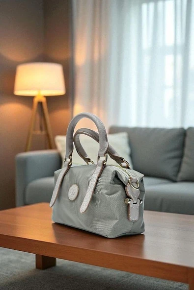 Levidor Saten Kumaş El Ve Kol Çantası Omuz Çantası VS.BLKT.0584 - Resim 3