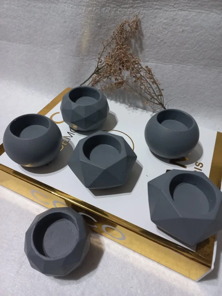 6 LI ALÇI SAKSI MUMLUK SETİ RANDOM - Resim 3