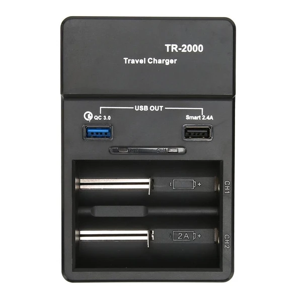 Liitokala TR-2000 Universal 2'li Pil Şarj Cihazı - 1