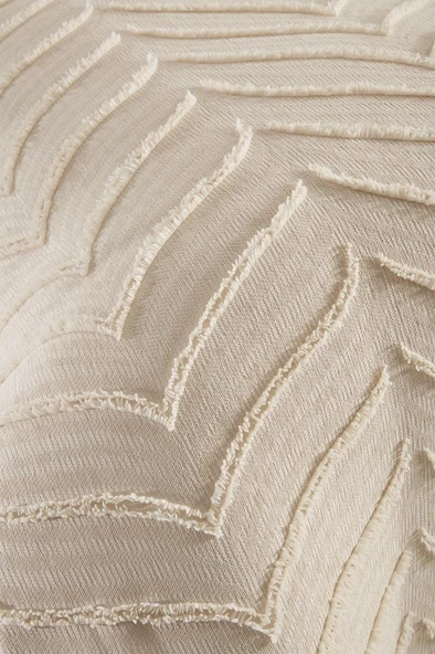 Çeyiz Diyarı Sementina 2 Parça Tek Kişilik Pike Takımı Bej - Resim 7