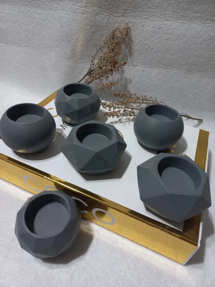 6 LI ALÇI SAKSI MUMLUK SETİ RANDOM - Resim 4