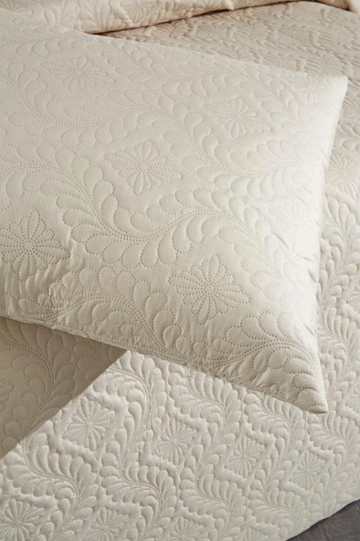 Ultrasonik Kapitoneli Elite Çift Kişilik Yatak Örtüsü Bej - Resim 7