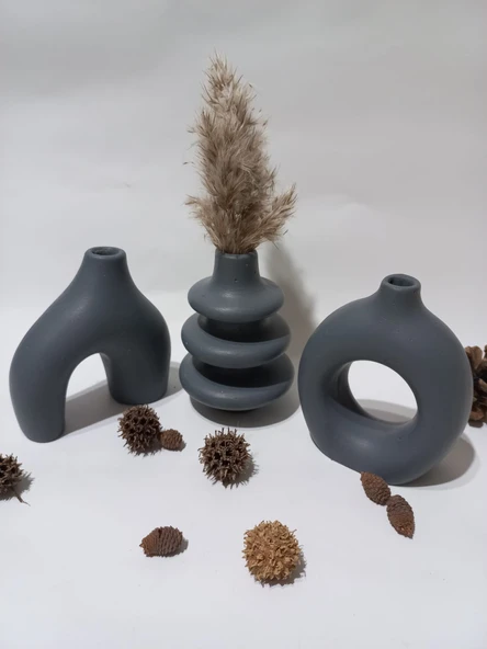 3 LÜ BOHEM VAZO SET RANDOM - 2